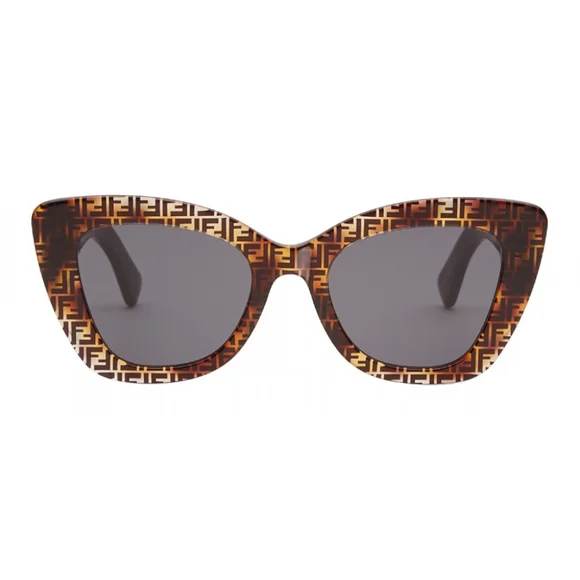 Fendi | Accessories | Fendi Brown Zucca Cat Eye Sunglasses  display picture 2
